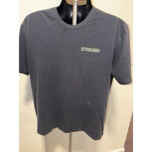 Strong Patriotic Grim Reaper T Shirt Black Flag USA Men Large Cotton